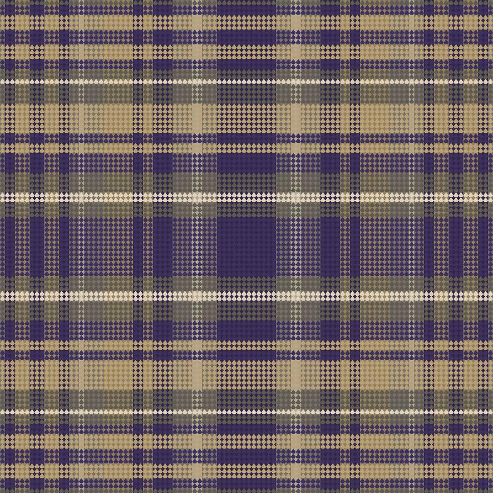 Tartan plaid pattern with texture and coffee color. vector