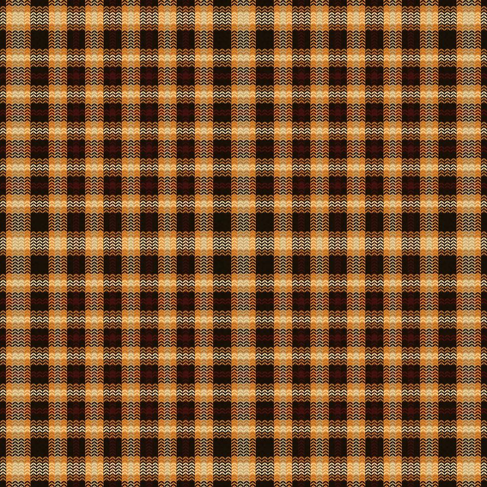 Tartan plaid pattern with texture and coffee color. vector