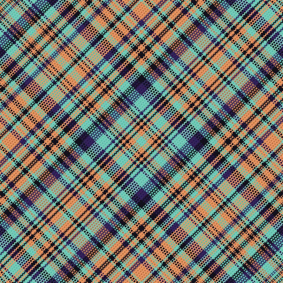 Tartan plaid pattern with texture and coffee color. vector