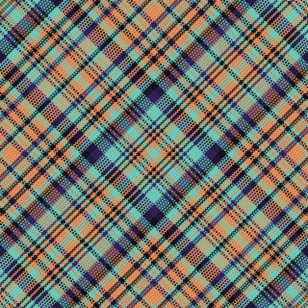 Tartan plaid pattern with texture and coffee color. vector