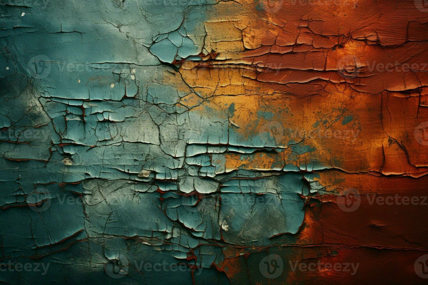 Worn nostalgia, Vintage jeans with a touch of decay, creating textured background AI Generated photo