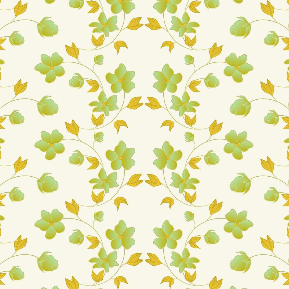 Seamless Vintage Floral Background Pattern vector