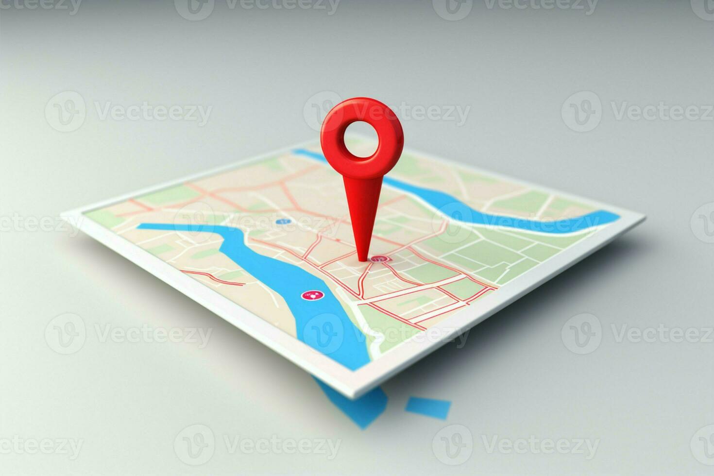 Clear indication. 3D pointer on white denotes exact location 