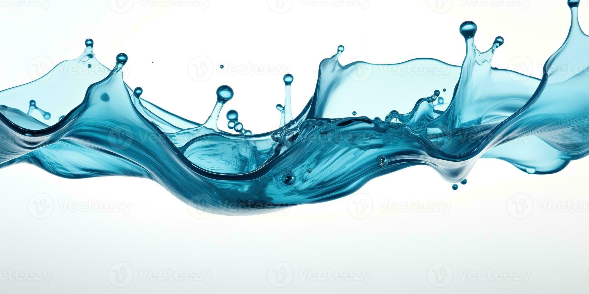 AI Generated. AI Generative. Fresh water splash drop bubble clean sea ocean photo