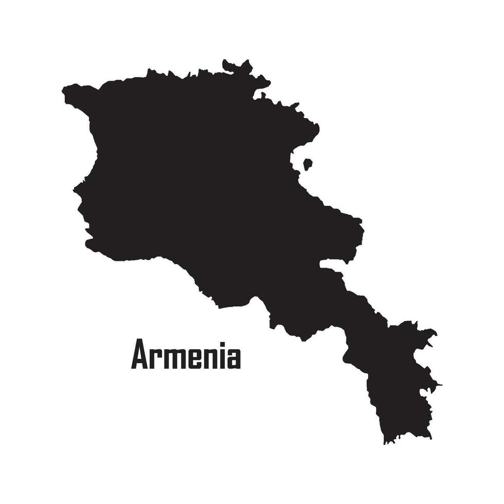 Armenia mapa icono vector