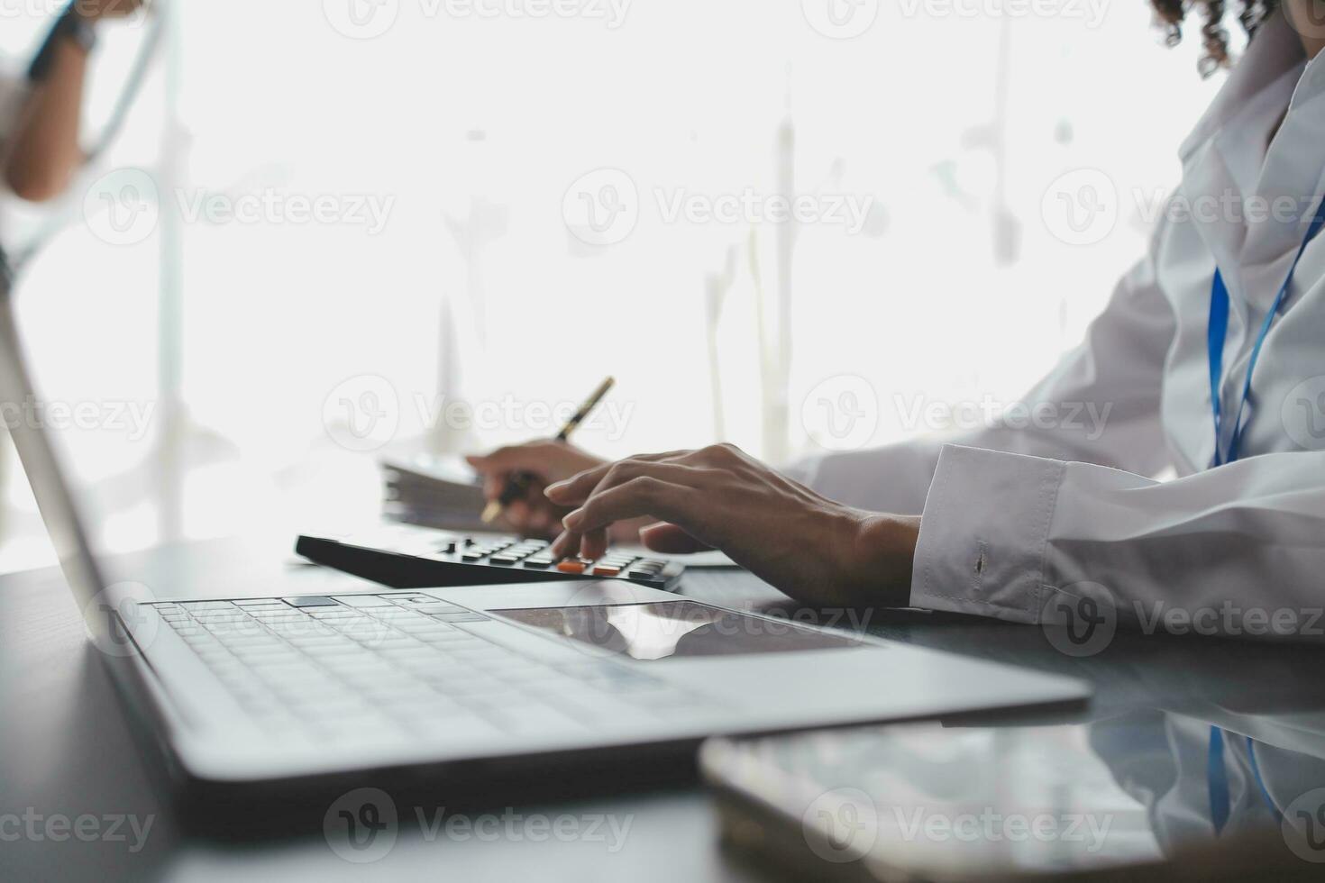 Business Documents, Auditor businesswoman checking searching document legal prepare paperwork or report for analysis TAX time,accountant Documents data contract partner deal in workplace office photo