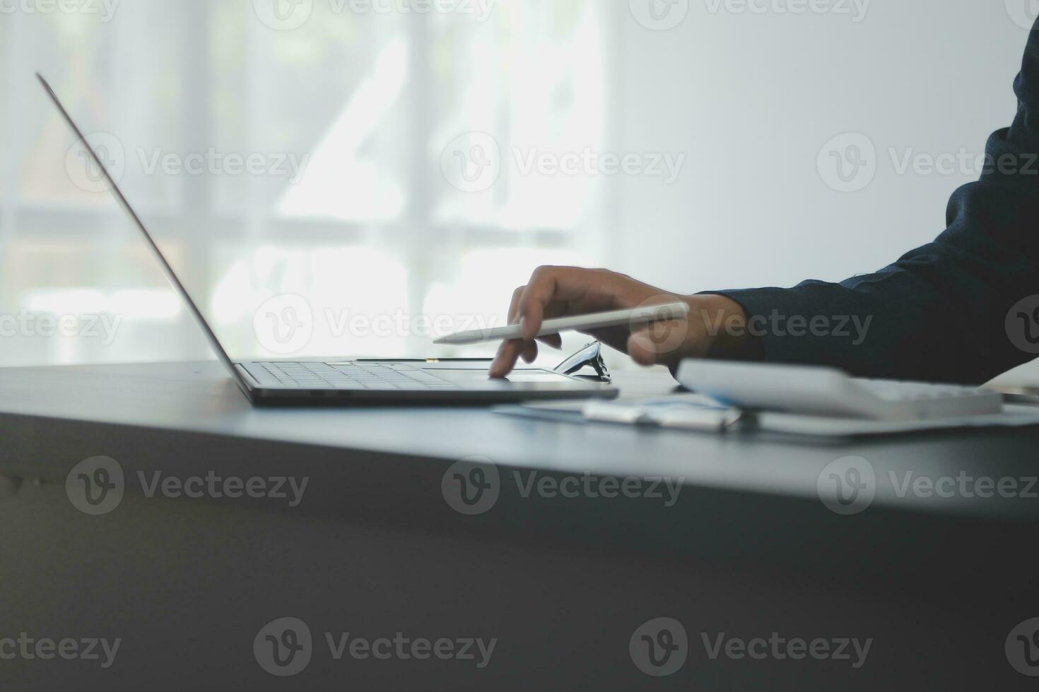 Business Documents, Auditor businesswoman checking searching document legal prepare paperwork or report for analysis TAX time,accountant Documents data contract partner deal in workplace office photo