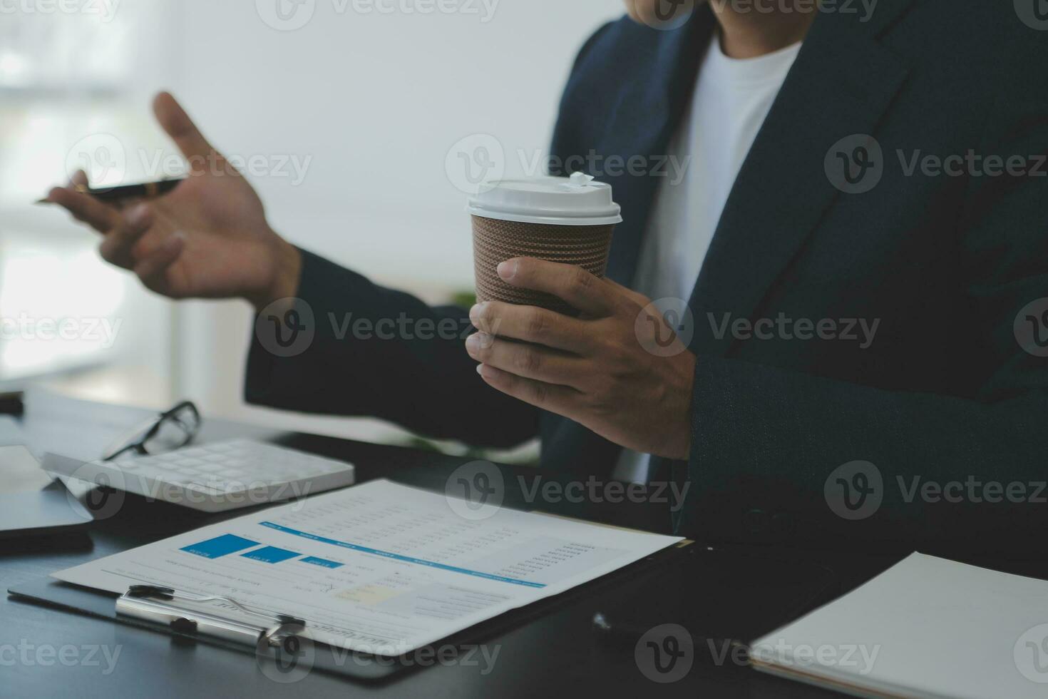 Business Documents, Auditor businesswoman checking searching document legal prepare paperwork or report for analysis TAX time,accountant Documents data contract partner deal in workplace office photo