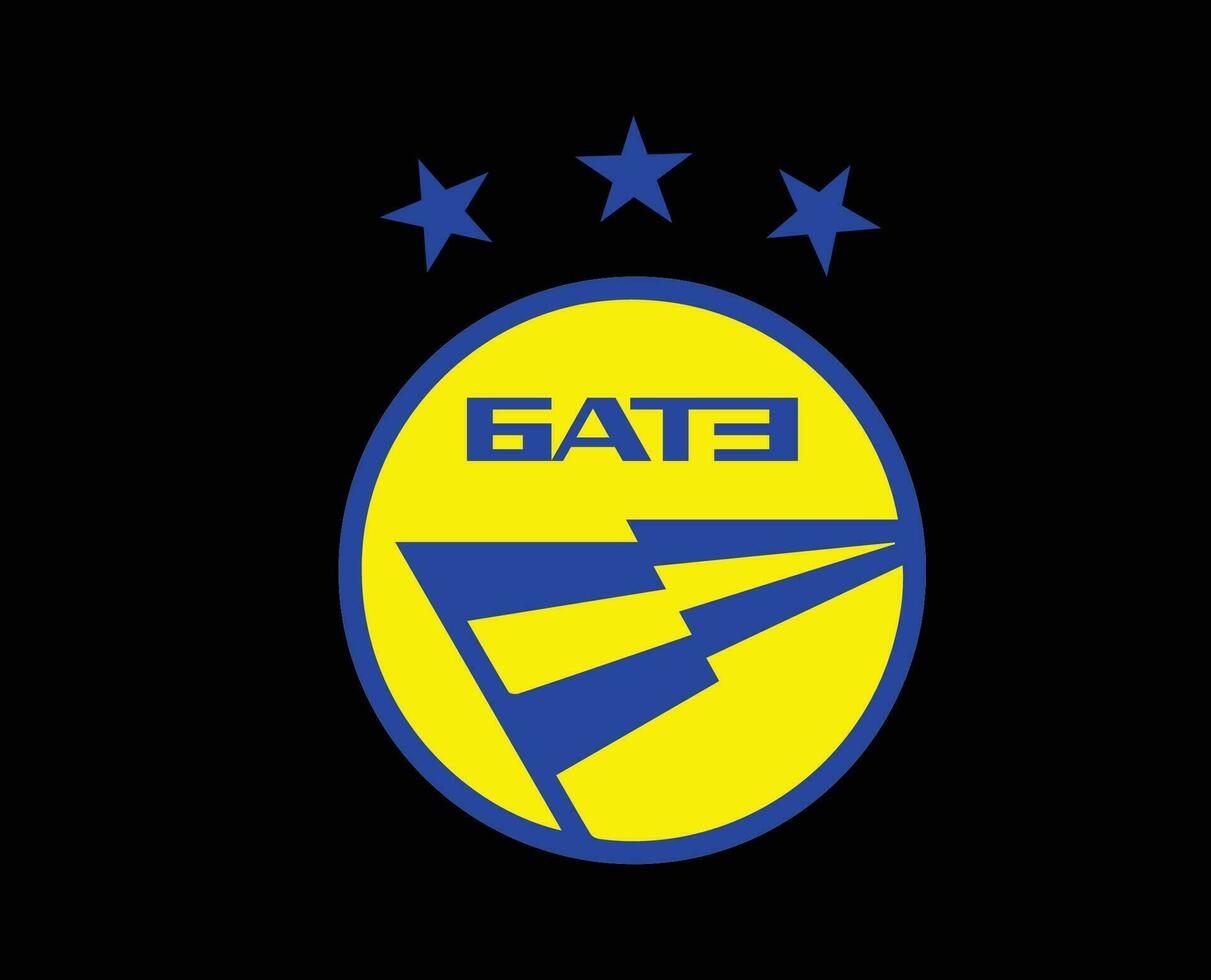 fk solución alcalina borisov club logo símbolo bielorrusia liga fútbol americano resumen diseño vector ilustración con negro antecedentes