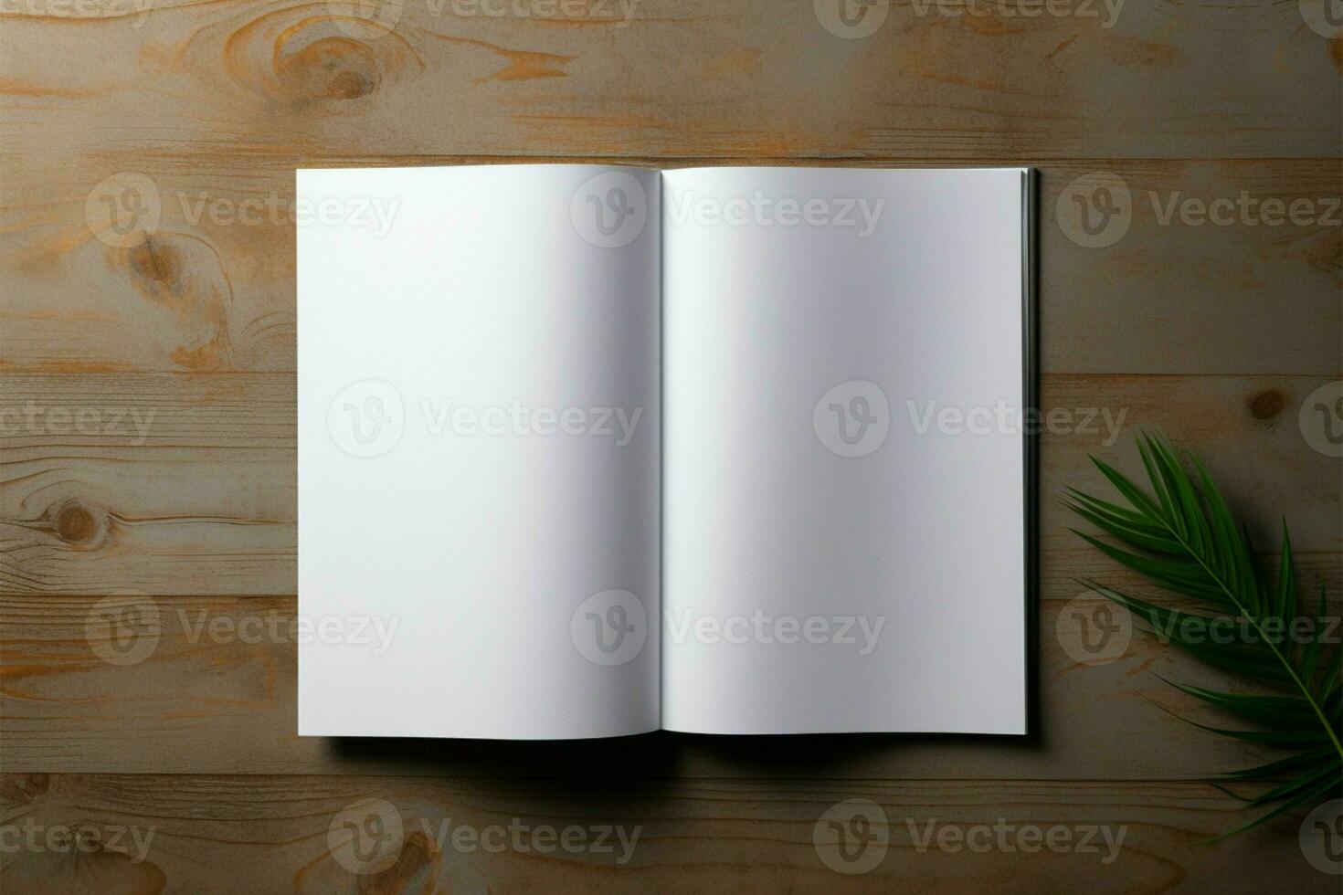 dentro ver blanco blanco folleto Bosquejo para maravilloso folleto presentaciones ai generado foto