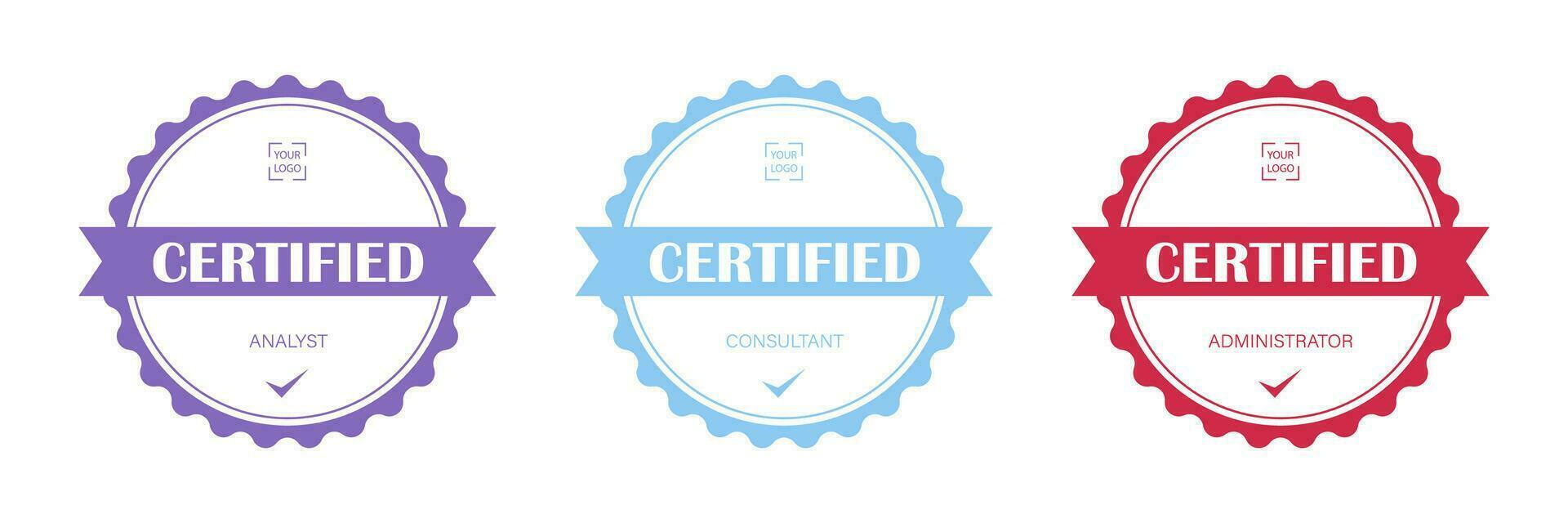 Elevate Success with Our Exquisite Round Certificates Vector Illustration Collection