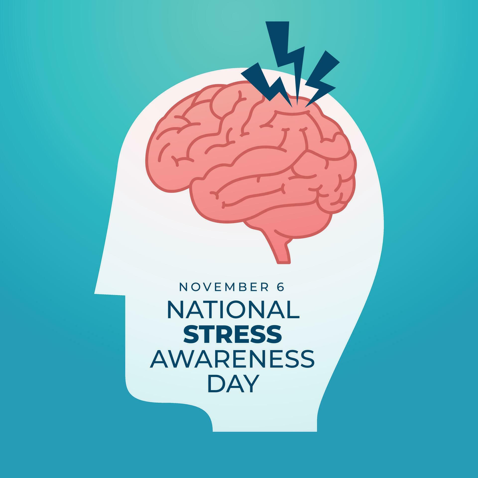 National Stress Awareness Day vector design template good for
