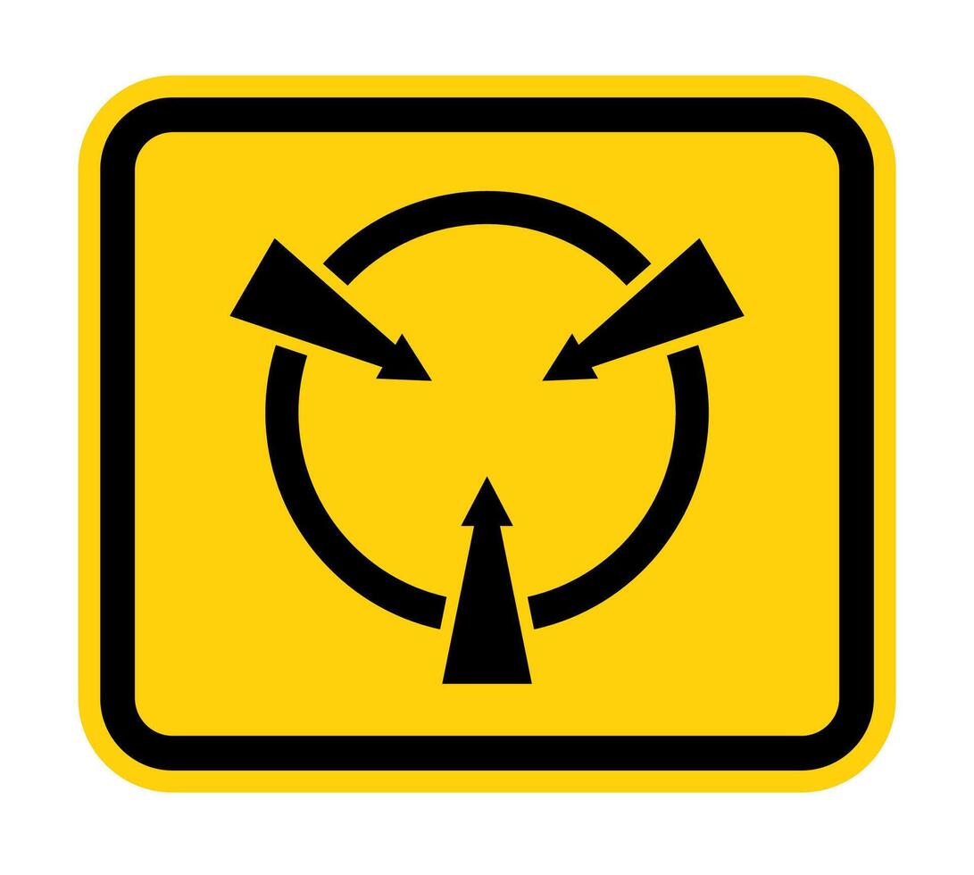 Circular Sign Static Device Symbol vector