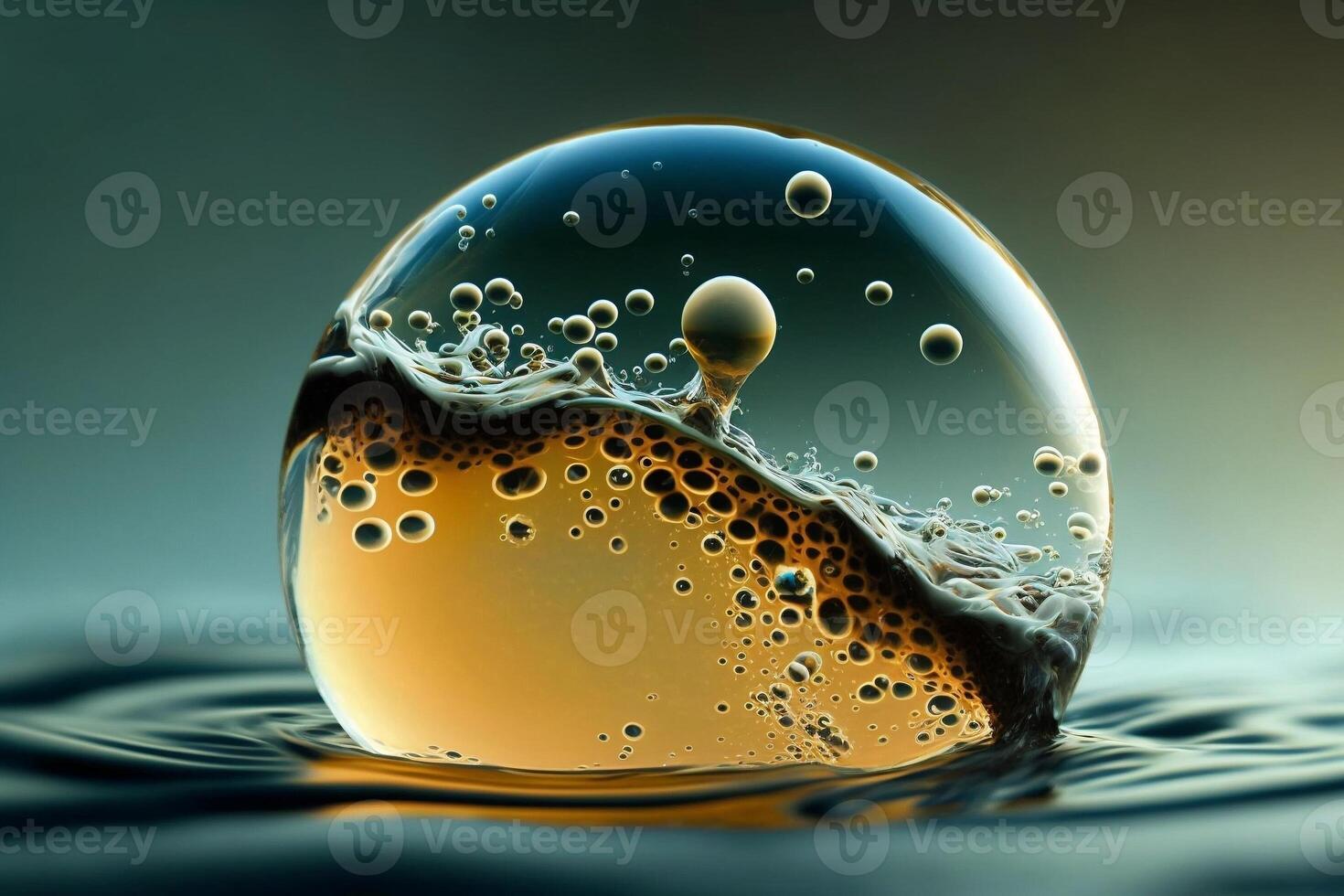 Close up of a Water Bubble Macro Photography, photo