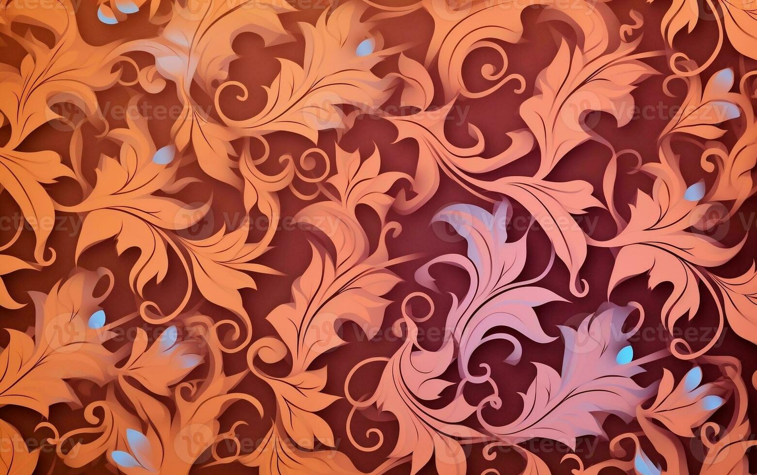 Harmonious Blooms, Seamless Colorful Floral Background Pattern, Generative Ai photo
