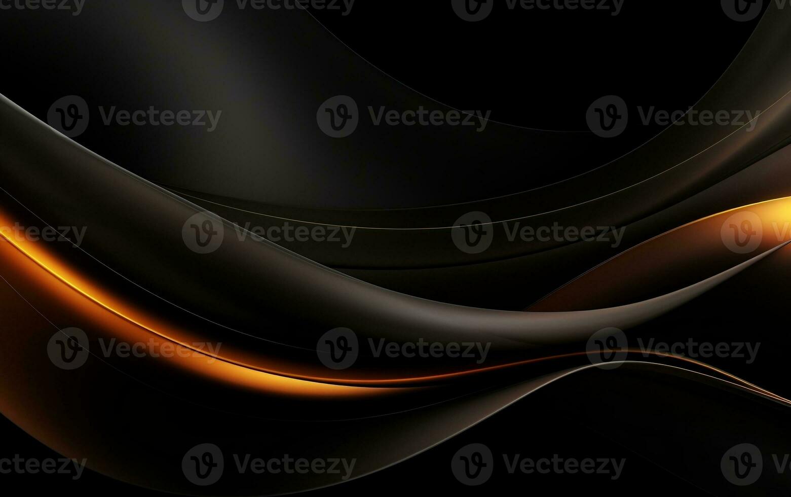 Flowing Noir Abstract Vector Background. Generative Ai photo