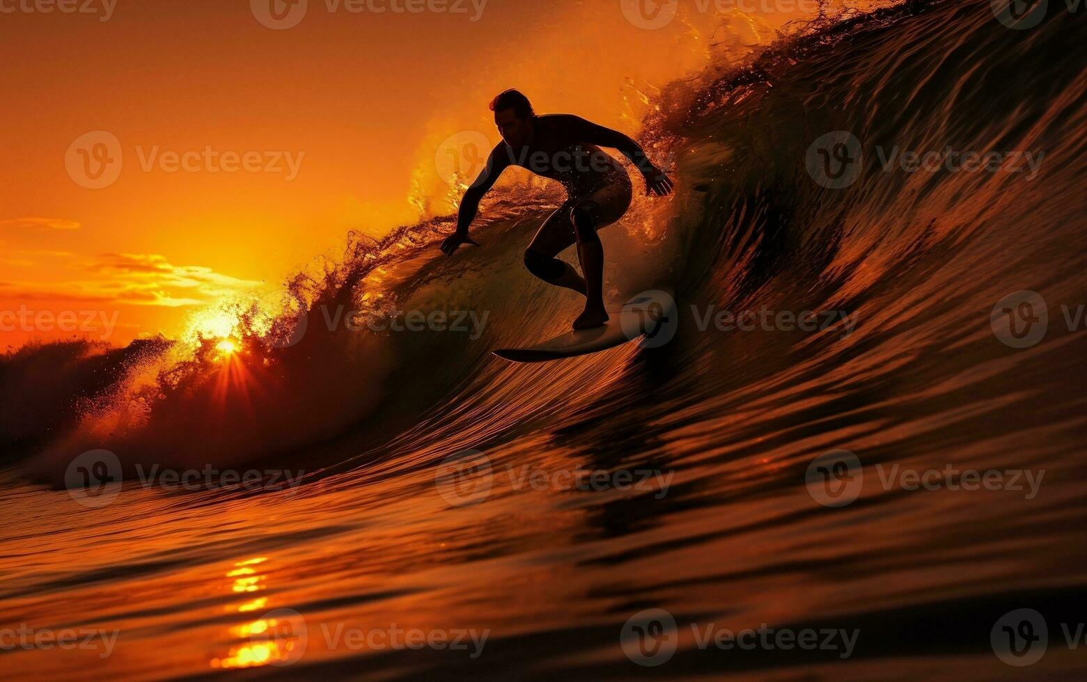 Ascending Sunsets A Photo of a Silhouette Climbing. Generative Ai