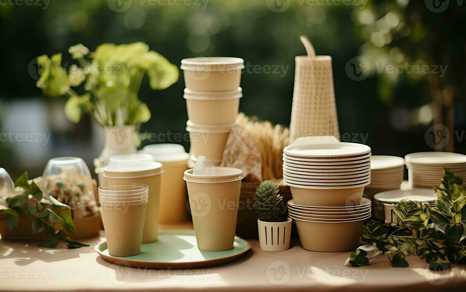 EcoFriendly Creation A Photo of a Unique Craft Using Disposable Items