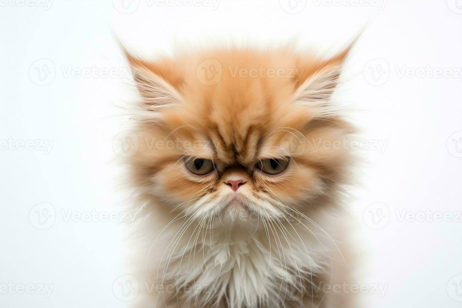 Adorable Grumpy Kitten, Generative Ai photo