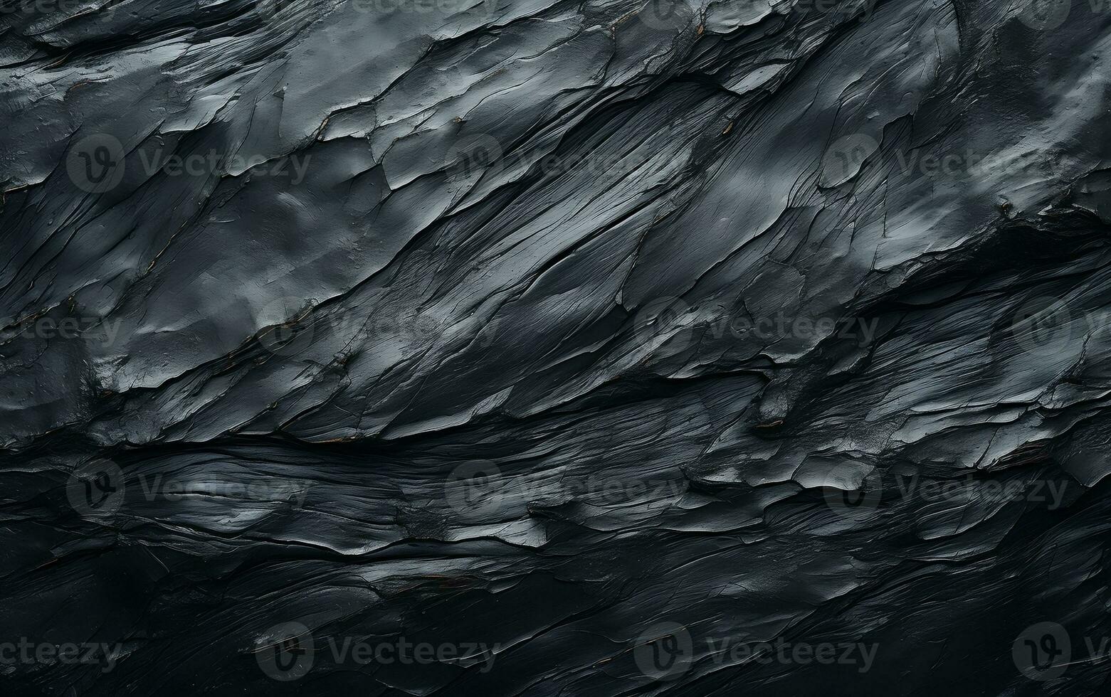 Abstract Black Brush Strokes Oil and Acrylic Pattern, Generative Ai photo