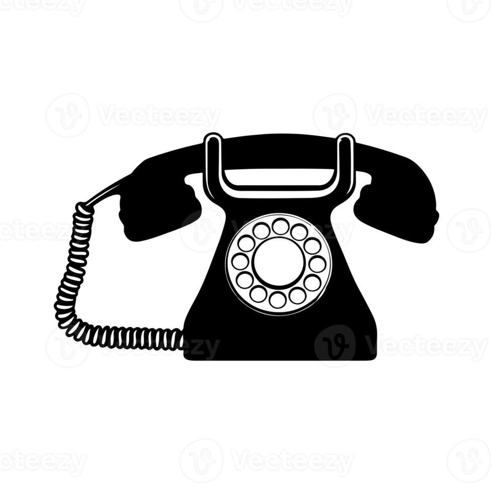 Vintage Retro Phone Vector photo