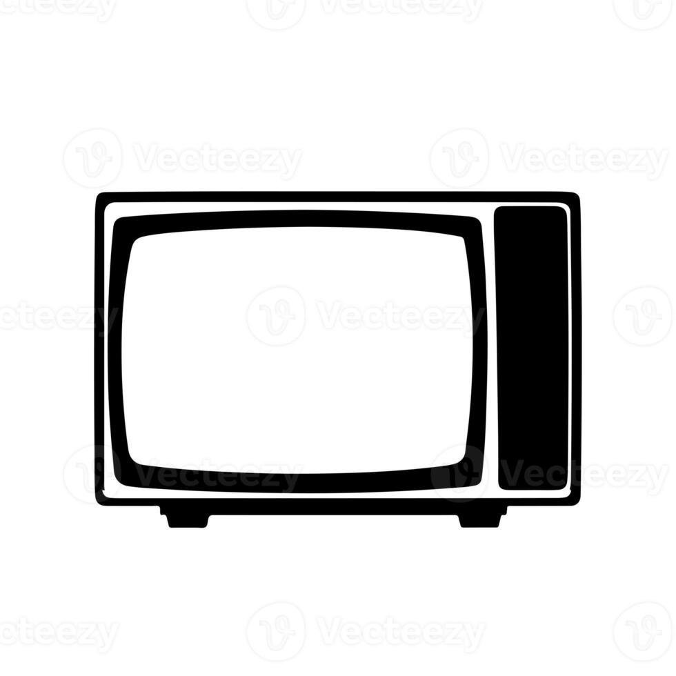 Vintage Retro TV Vector Logo photo