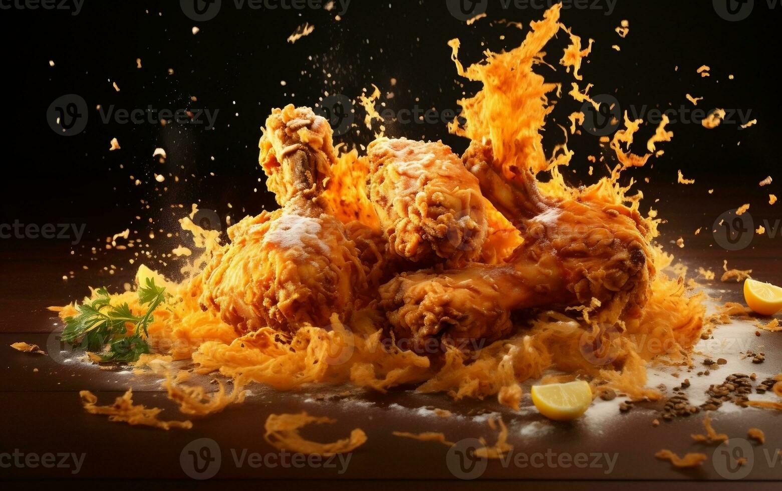 A Taste of Crunchiness. Generative By Ai photo