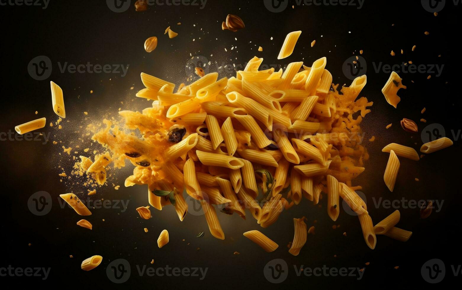 Large, Juicy, and Smoky An Appetizing Pasta Presentation. Generative By Ai photo