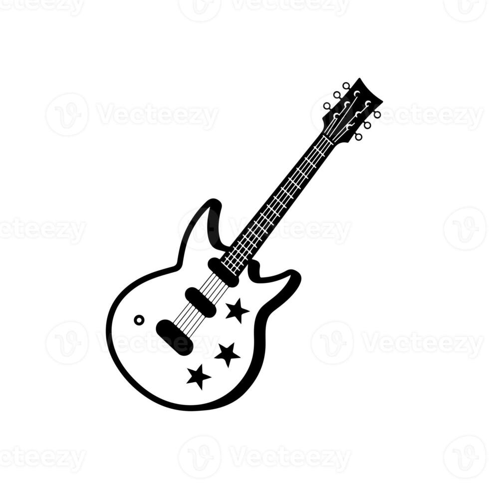 Guitar Shape Vector photo