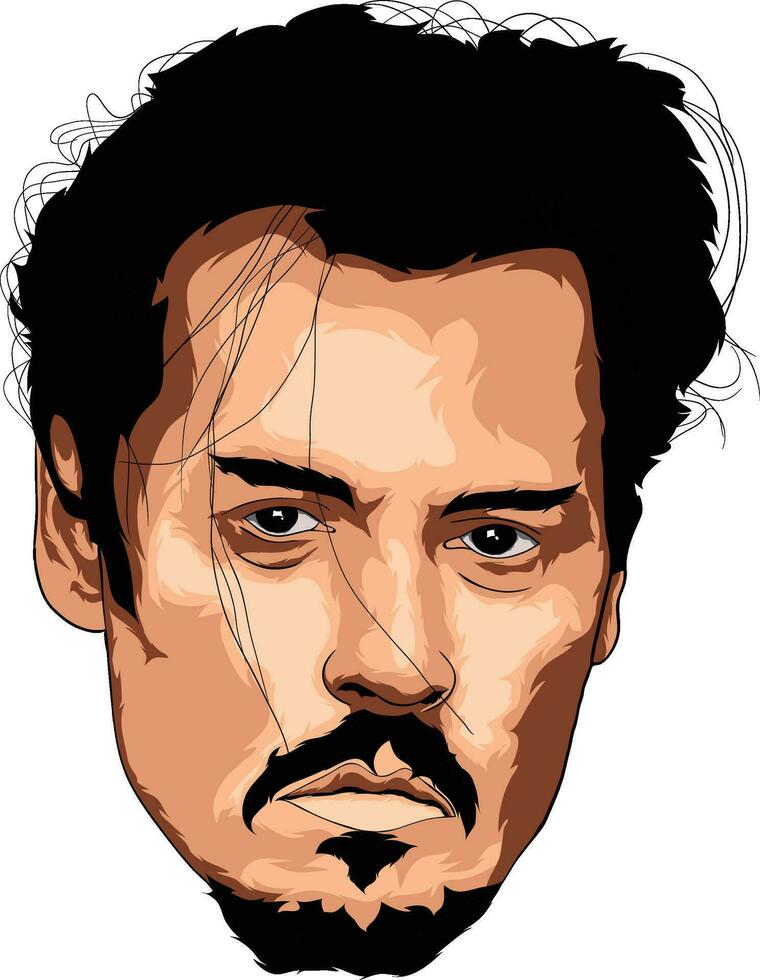 Johnny profundo vector ilustración