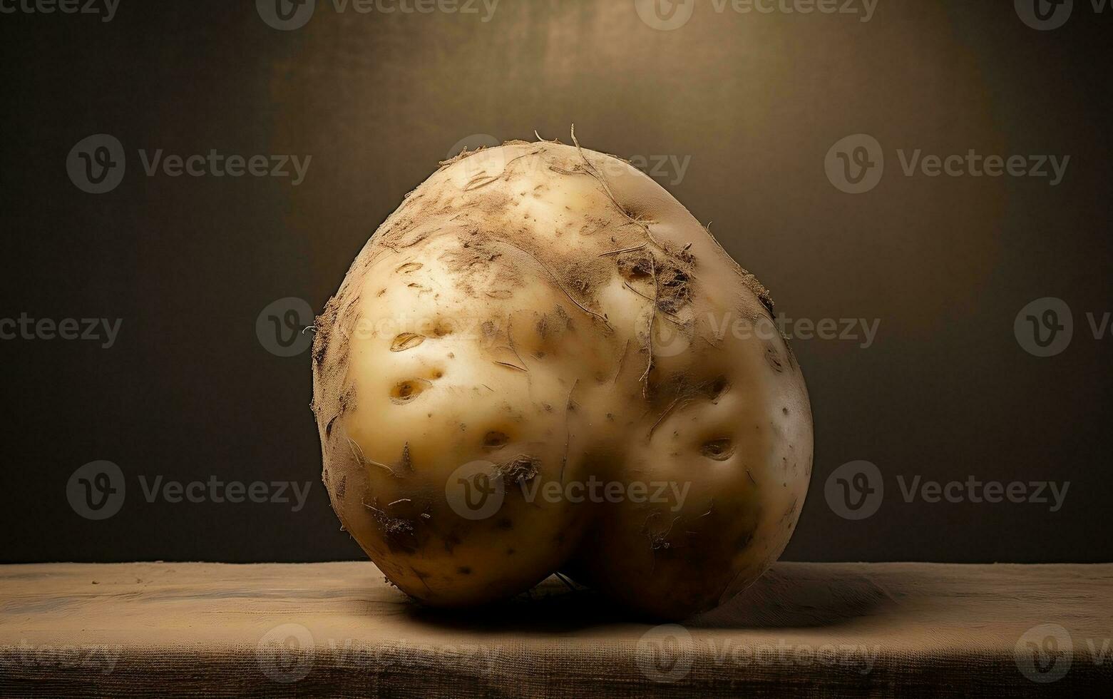 High-Detail Photograph of Raw Potatoes, Generative by Ai photo