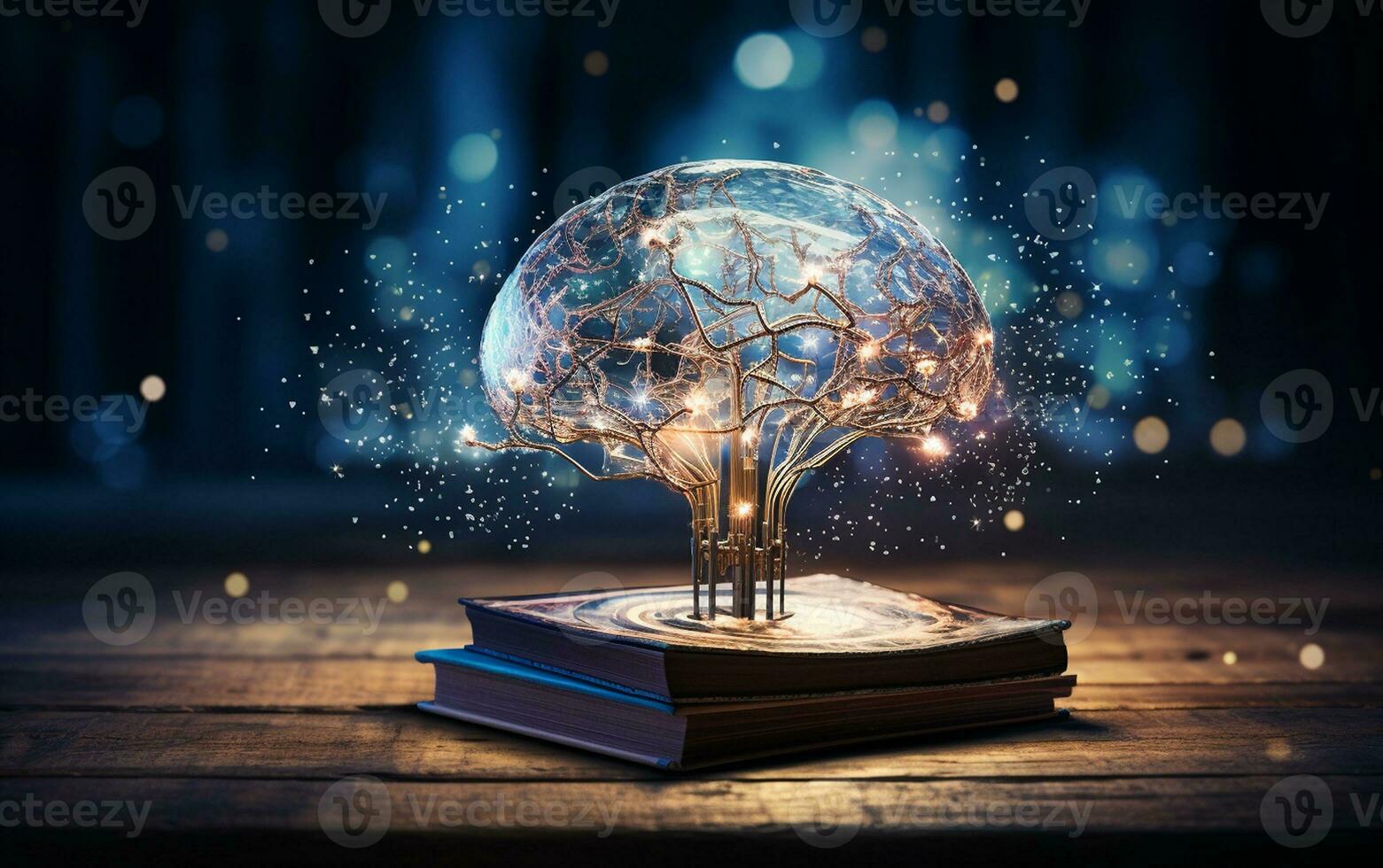 Imagination Unleashed Exploring the Virtual Brain. Generative By Ai photo