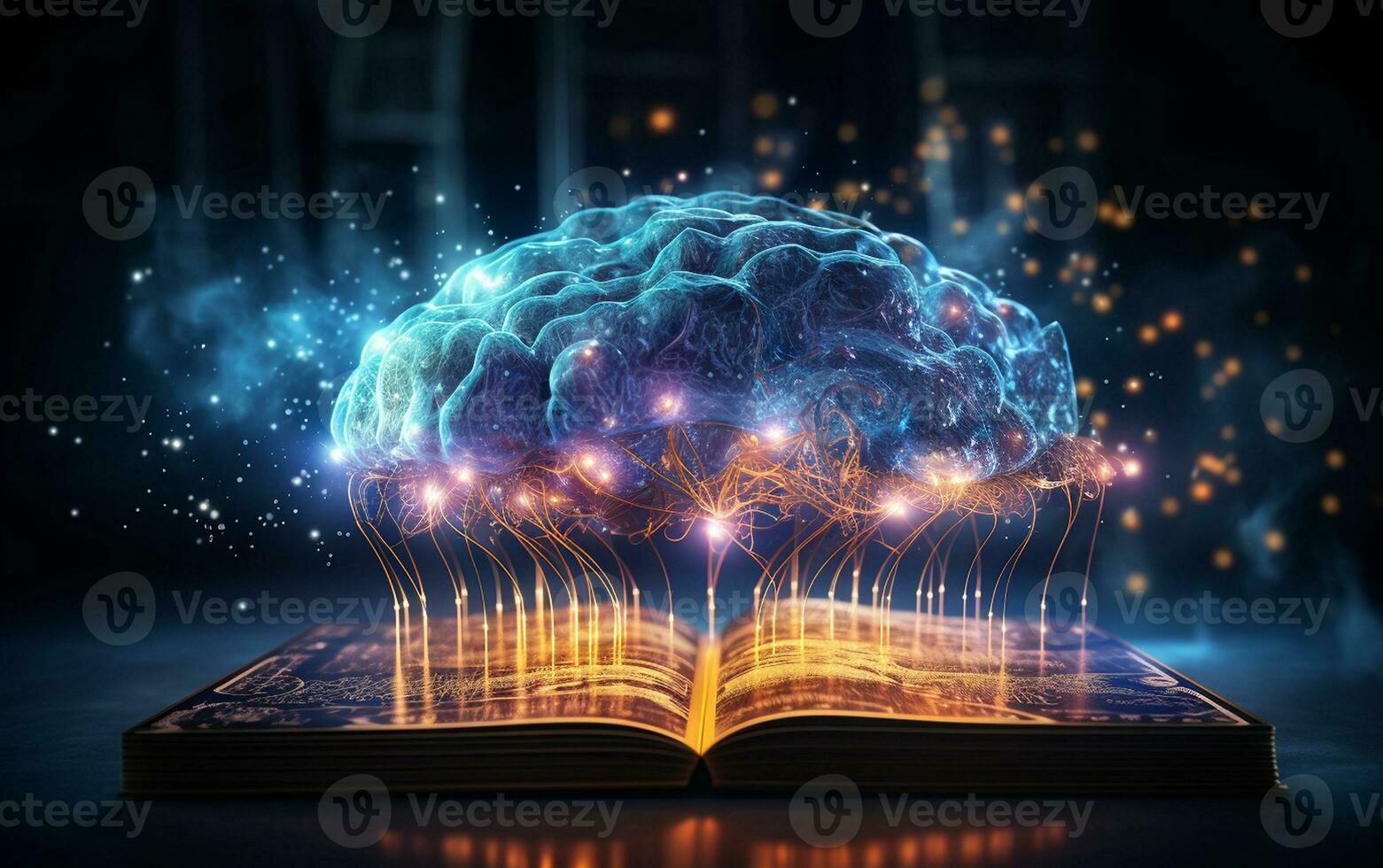 Imagination Unleashed Exploring the Virtual Brain. Generative By Ai photo