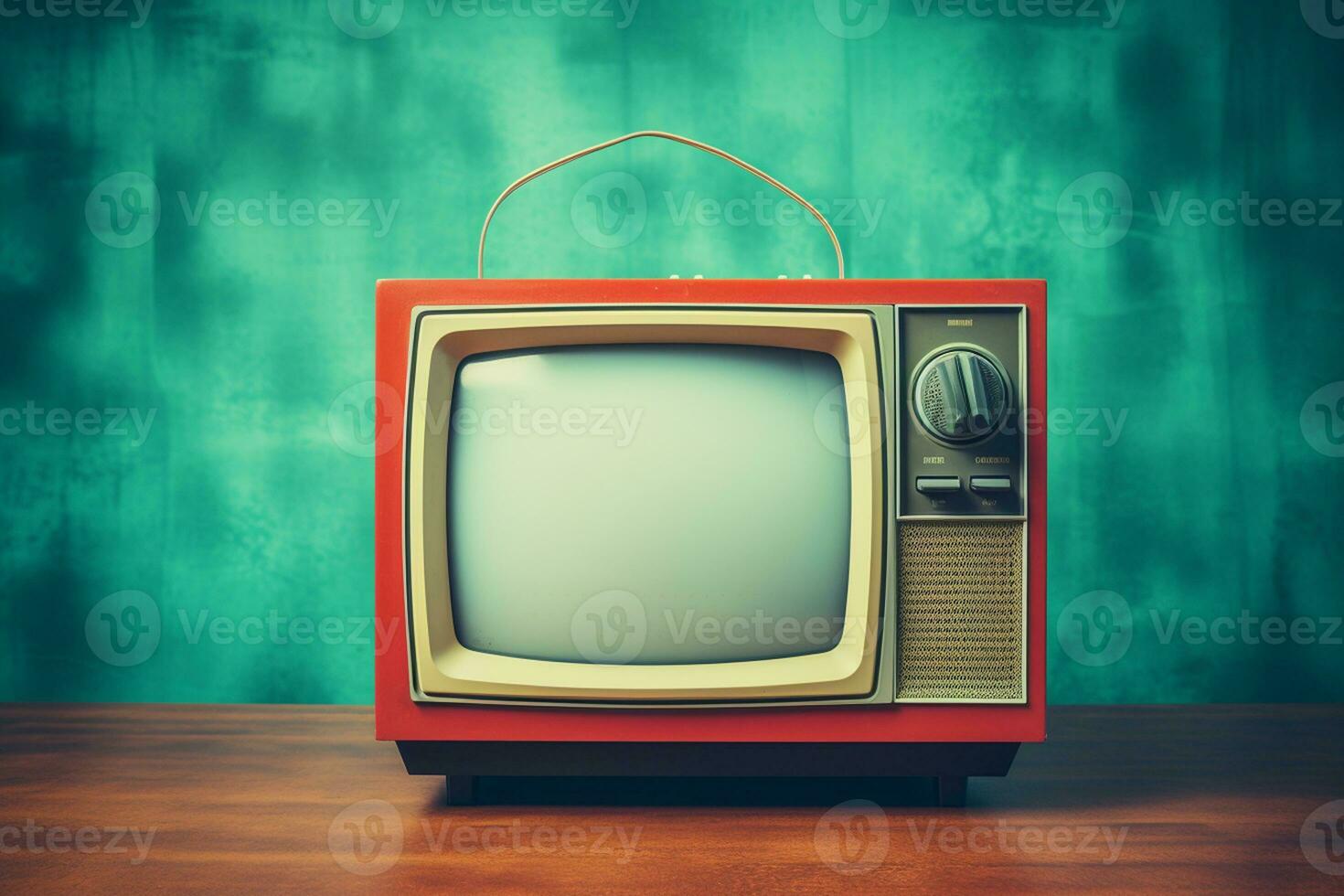 Retro Old Television and 90s Concepts. Generative By Ai photo