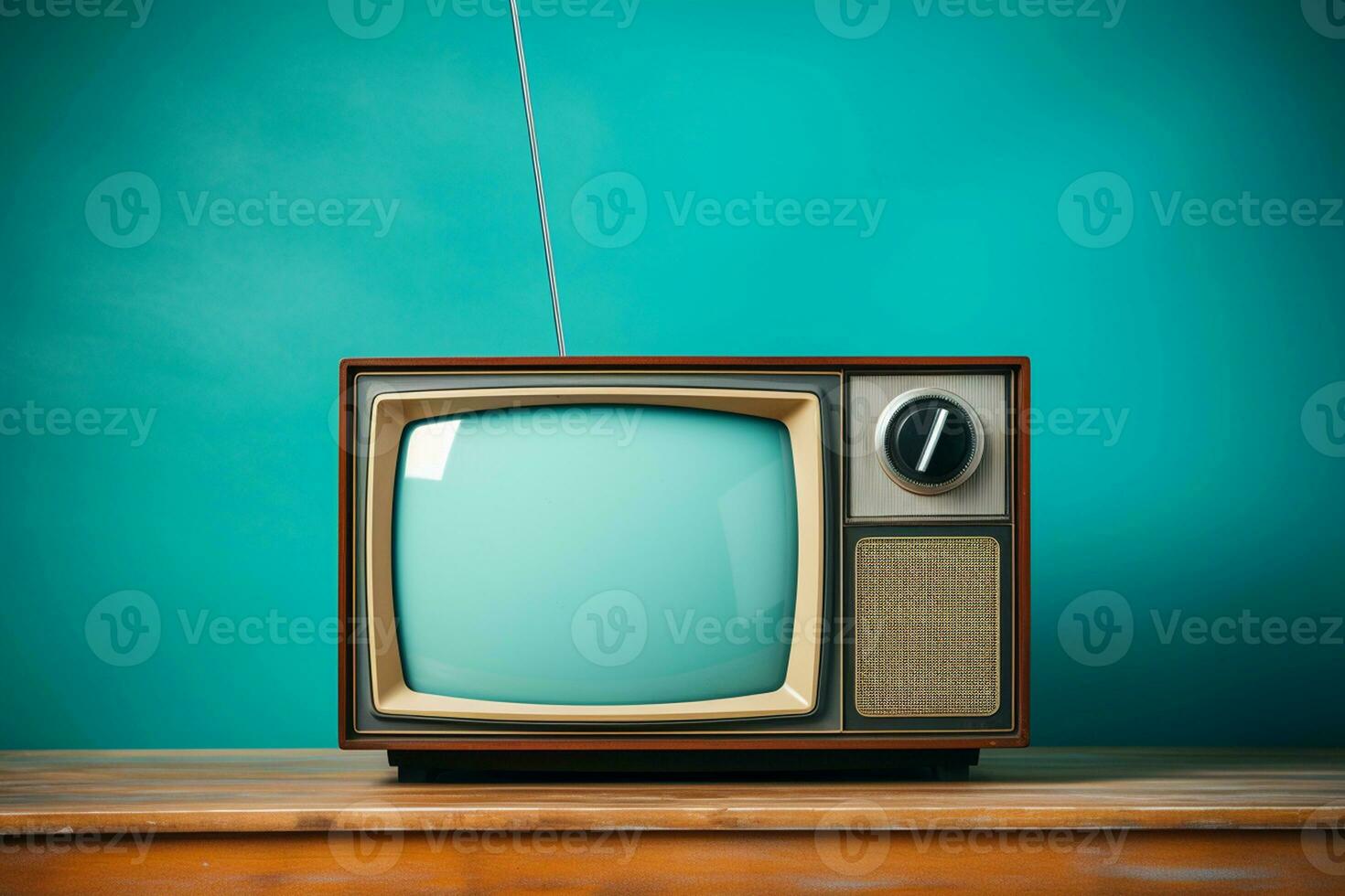 Retro Old Television and 90s Concepts. Generative By Ai photo