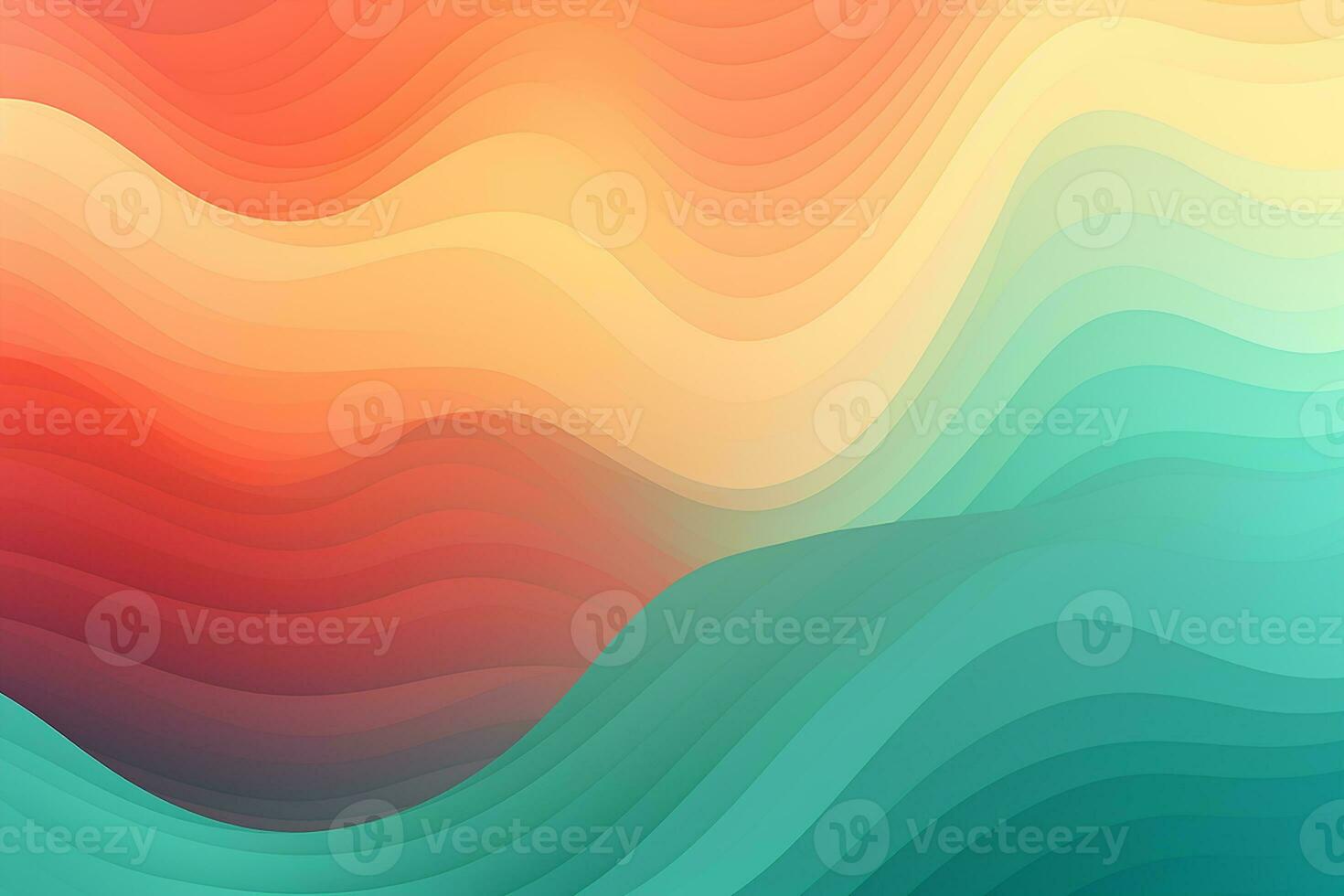 Nostalgia Revived - Retro Grainy Gradient Background. Generative By Ai photo