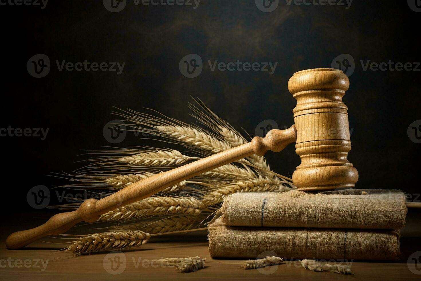 Legal Battles in the Grain Industry. Generative By Ai photo