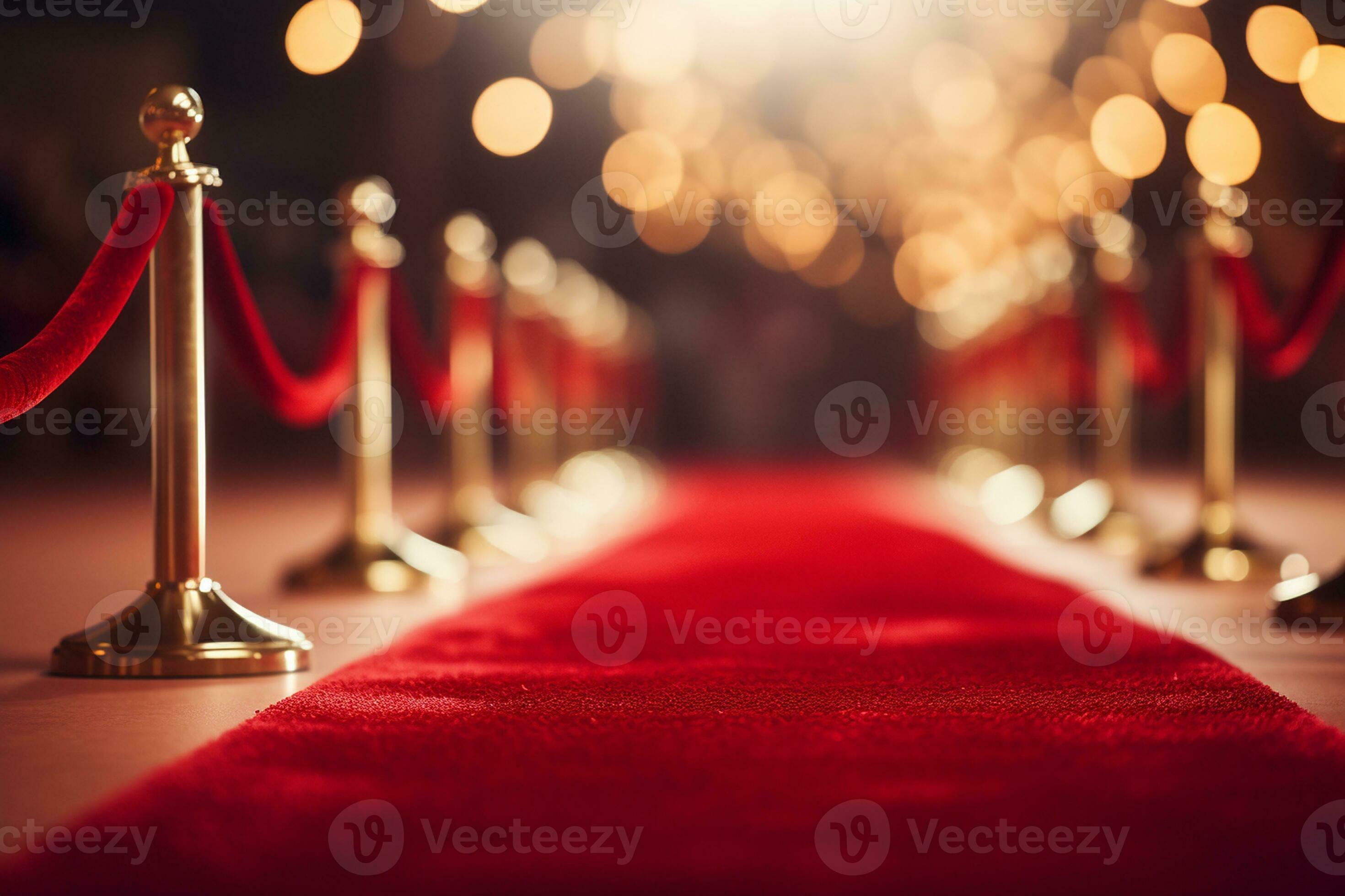 The Glamorous Entrance Luxury Red Carpet Unveiled. Generative By Ai