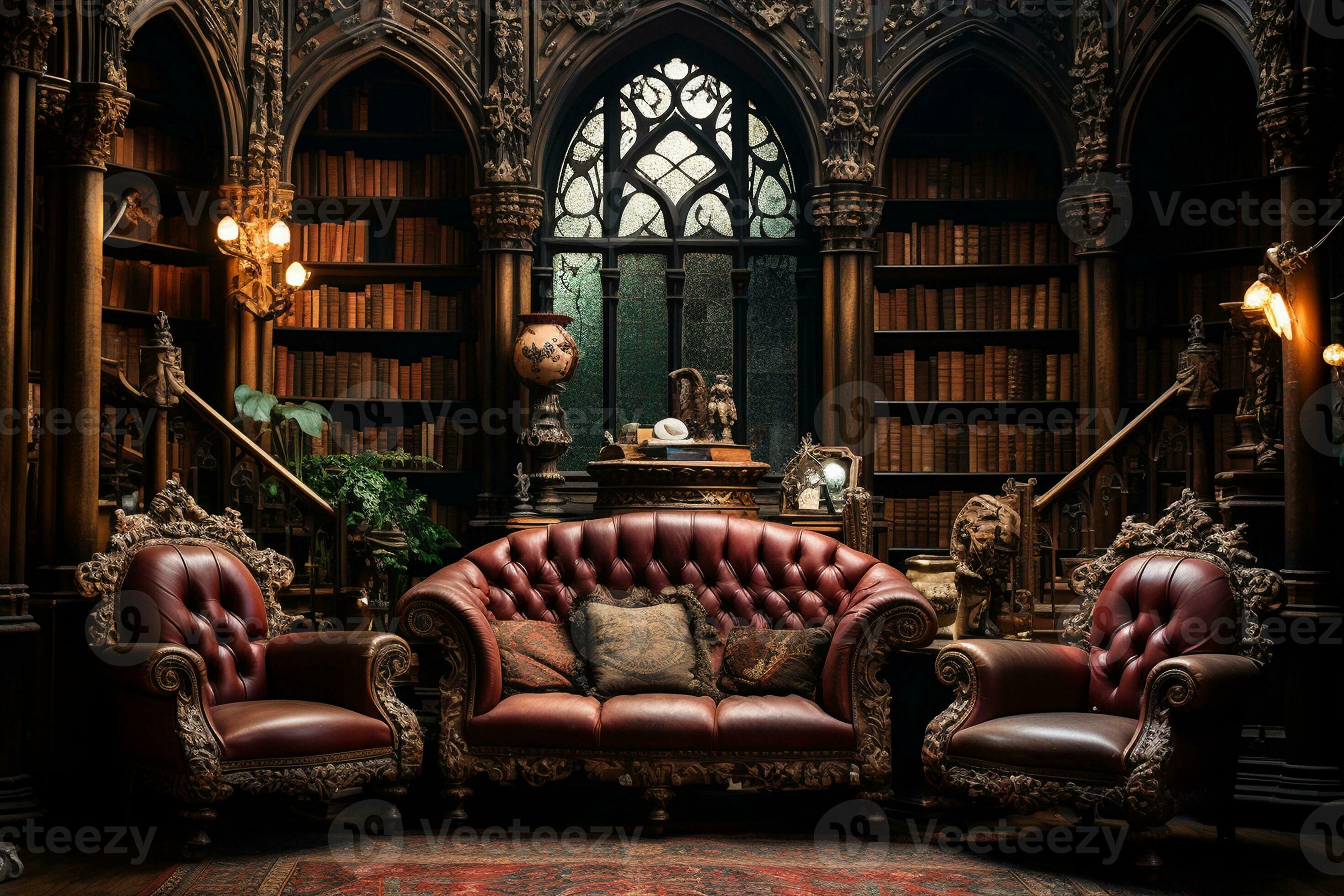 Discovering the Ornate Beauty of an Abandoned Victorian Library. Generative  By Ai 29506924 Stock Photo at Vecteezy