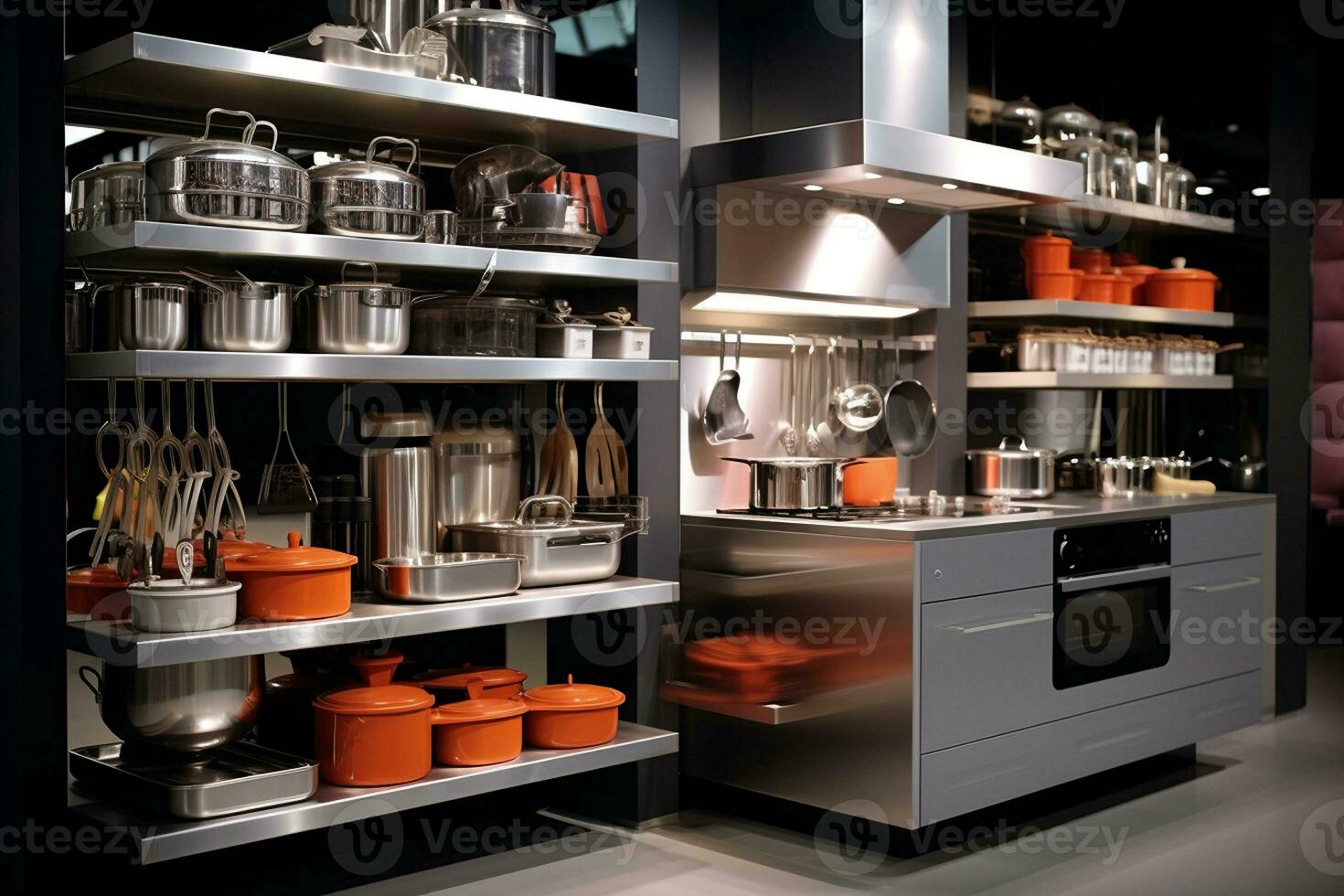 Modern Cooking Equipment in a Tidy Kitchen. Generative By Ai photo