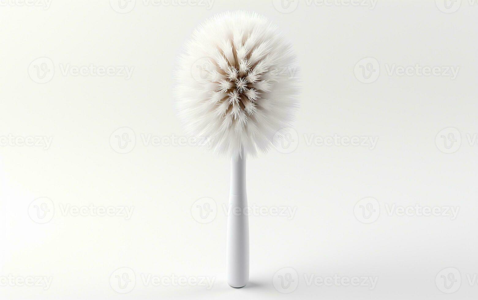 Toilet Brush on a White Background. Generative By Ai photo
