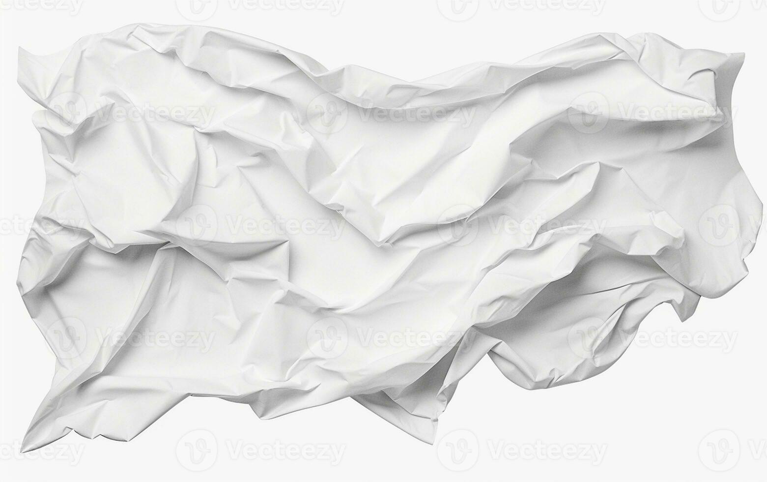 square piece of crumpled bright parchment paper on white background  generative AI 29640946 Stock Photo at Vecteezy
