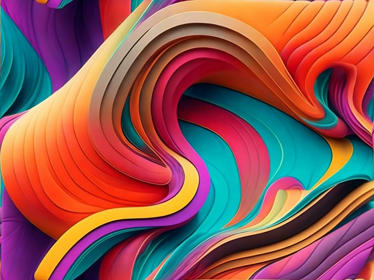 beautiful abstract color wave photo