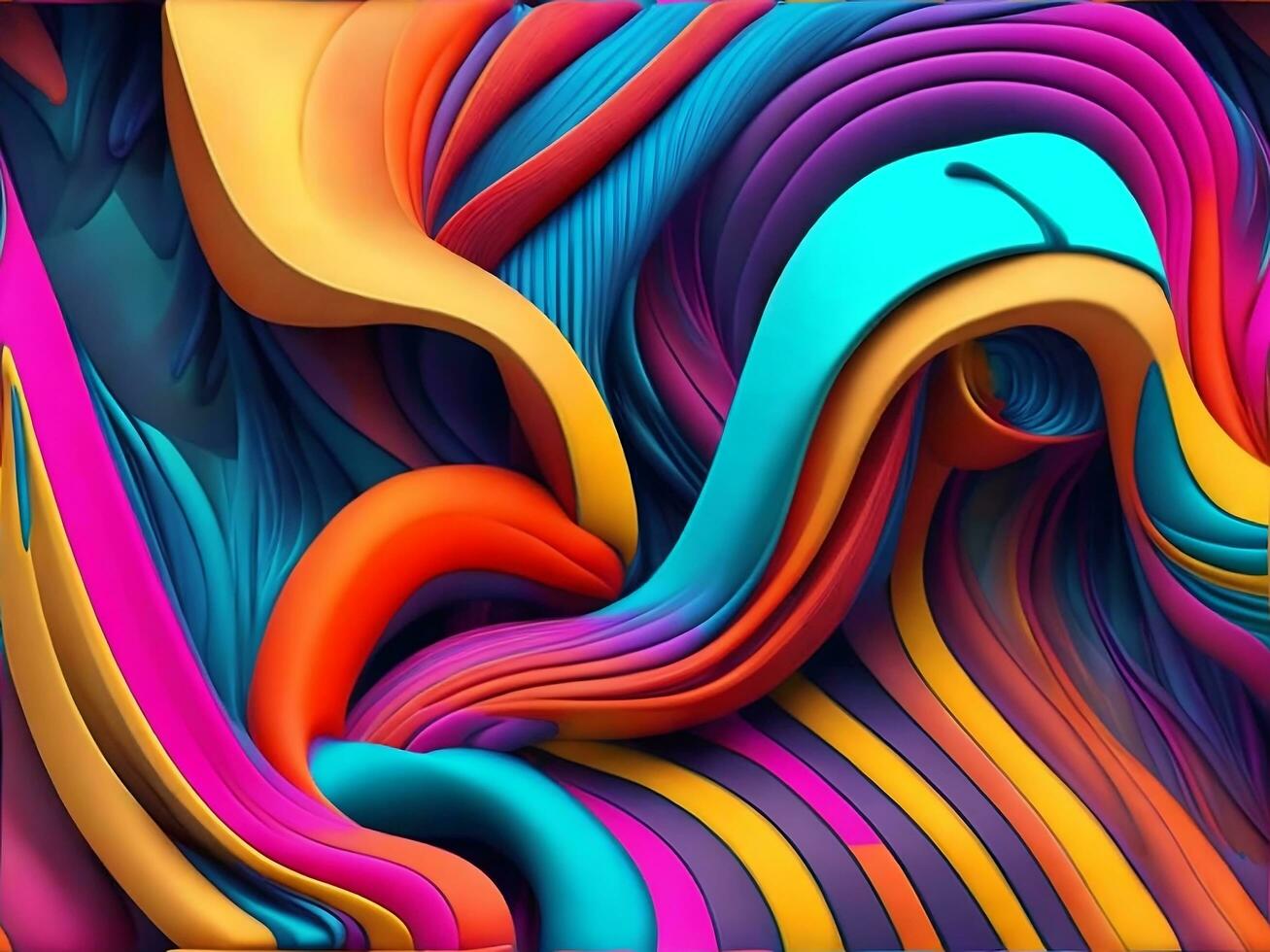 beautiful abstract color wave photo