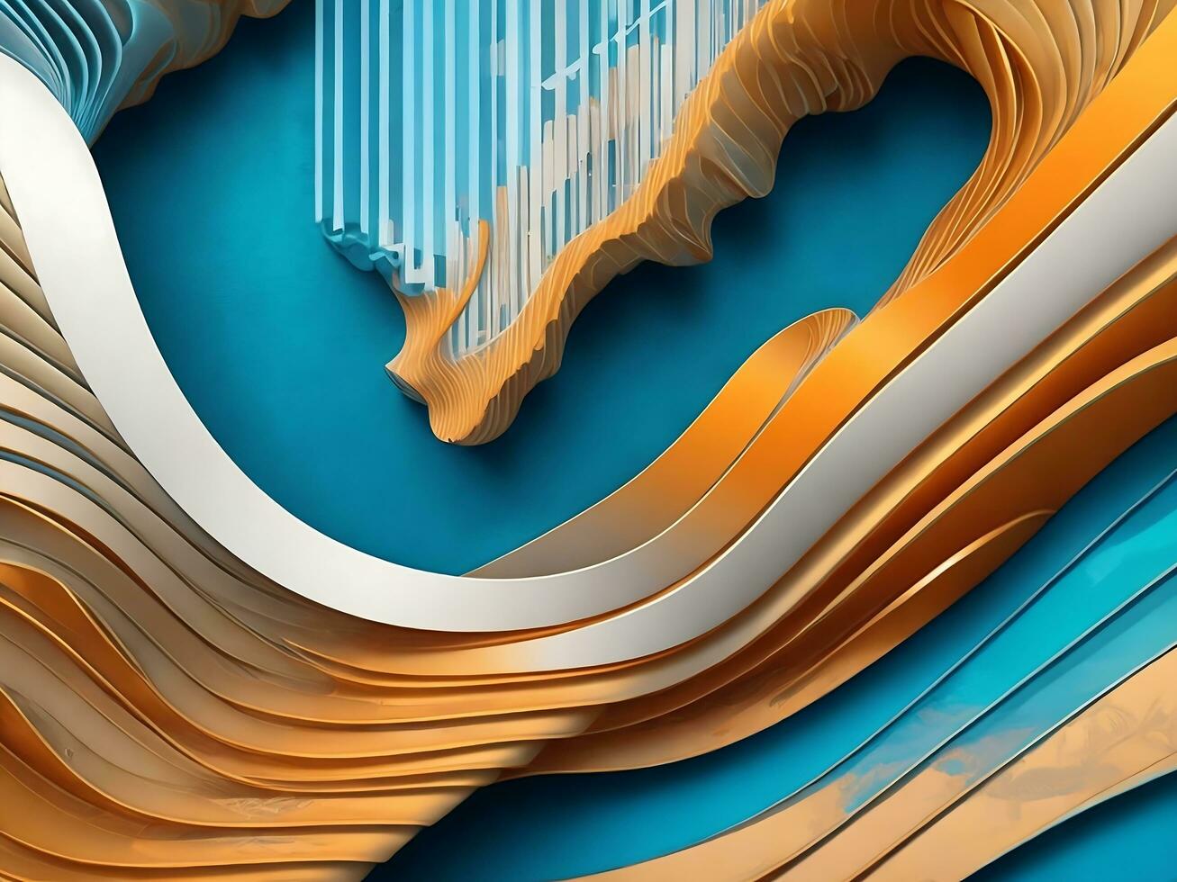 beautiful abstract color wave photo