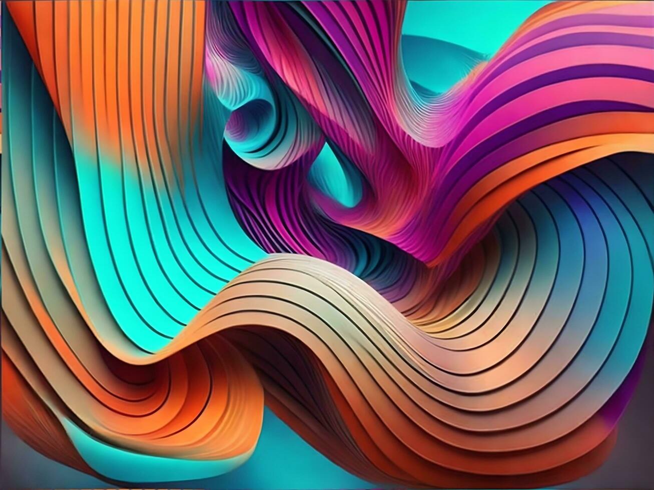 beautiful abstract color wave photo