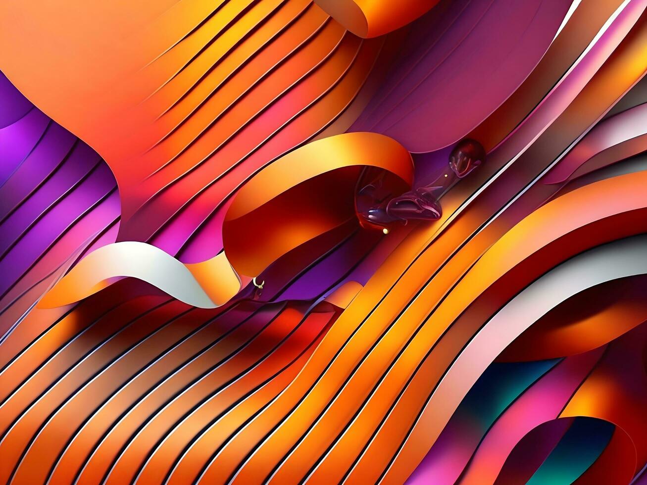 beautiful abstract color wave photo