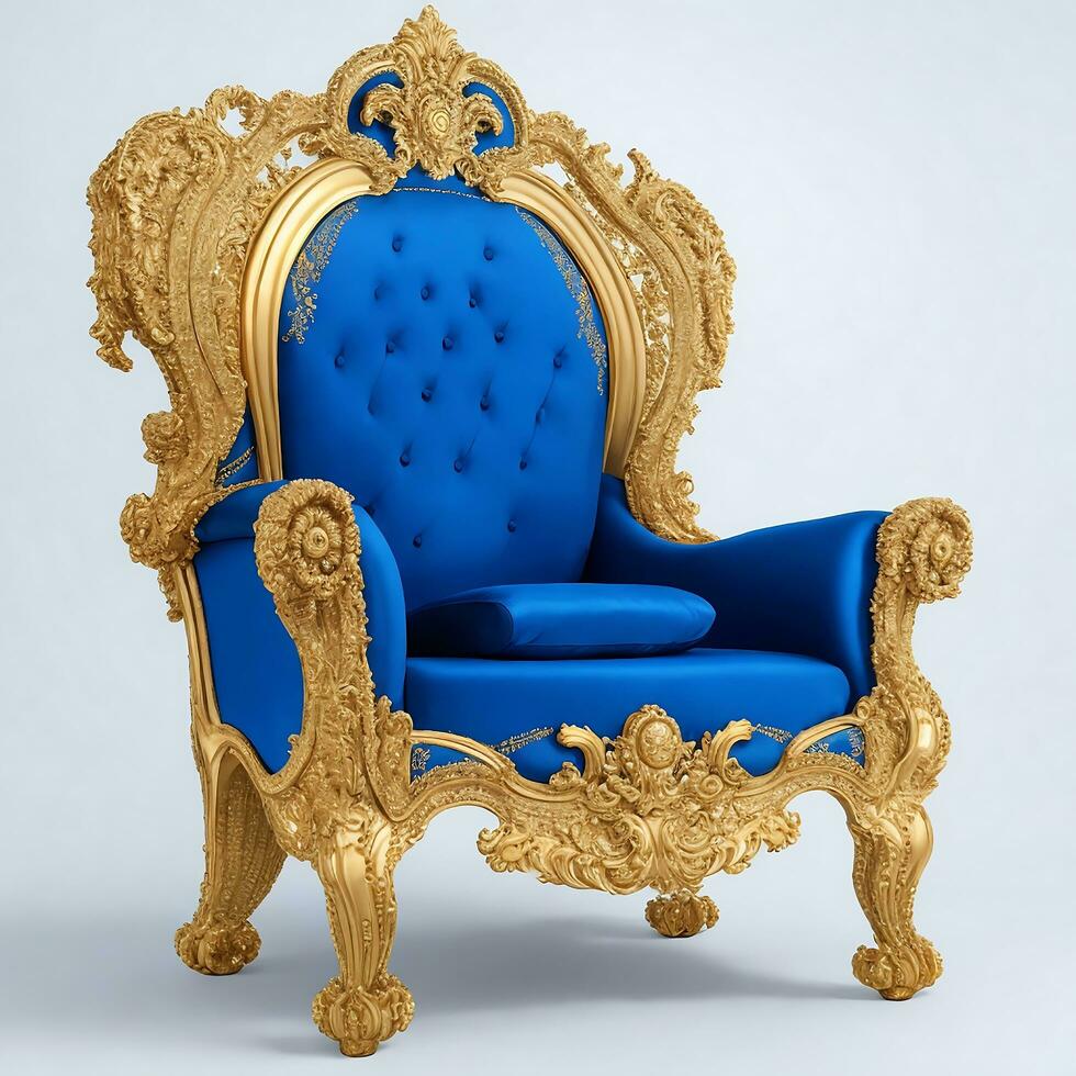 Luxury classical antique armchair for modern designed interior photo