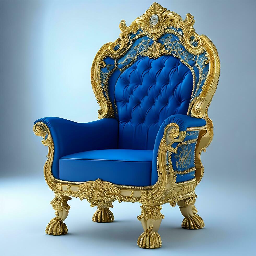 Luxury classical antique armchair for modern designed interior photo