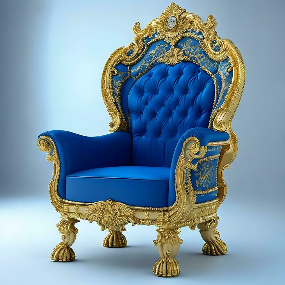 Luxury classical antique armchair for modern designed interior photo